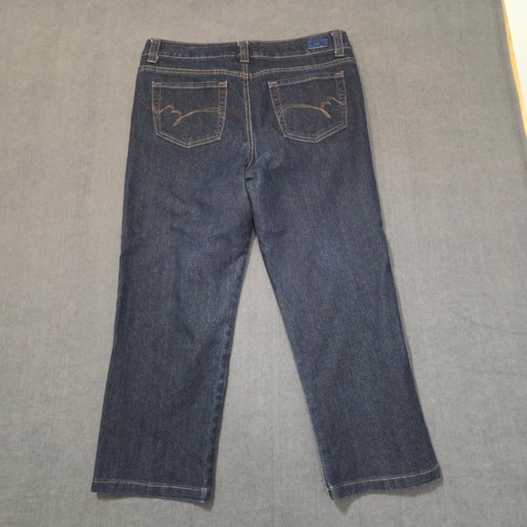 Bandolino Blu Mandie Classic Fit Jeans Womens 14 Dark Wash Straight Leg Denim - Picture 2 of 9